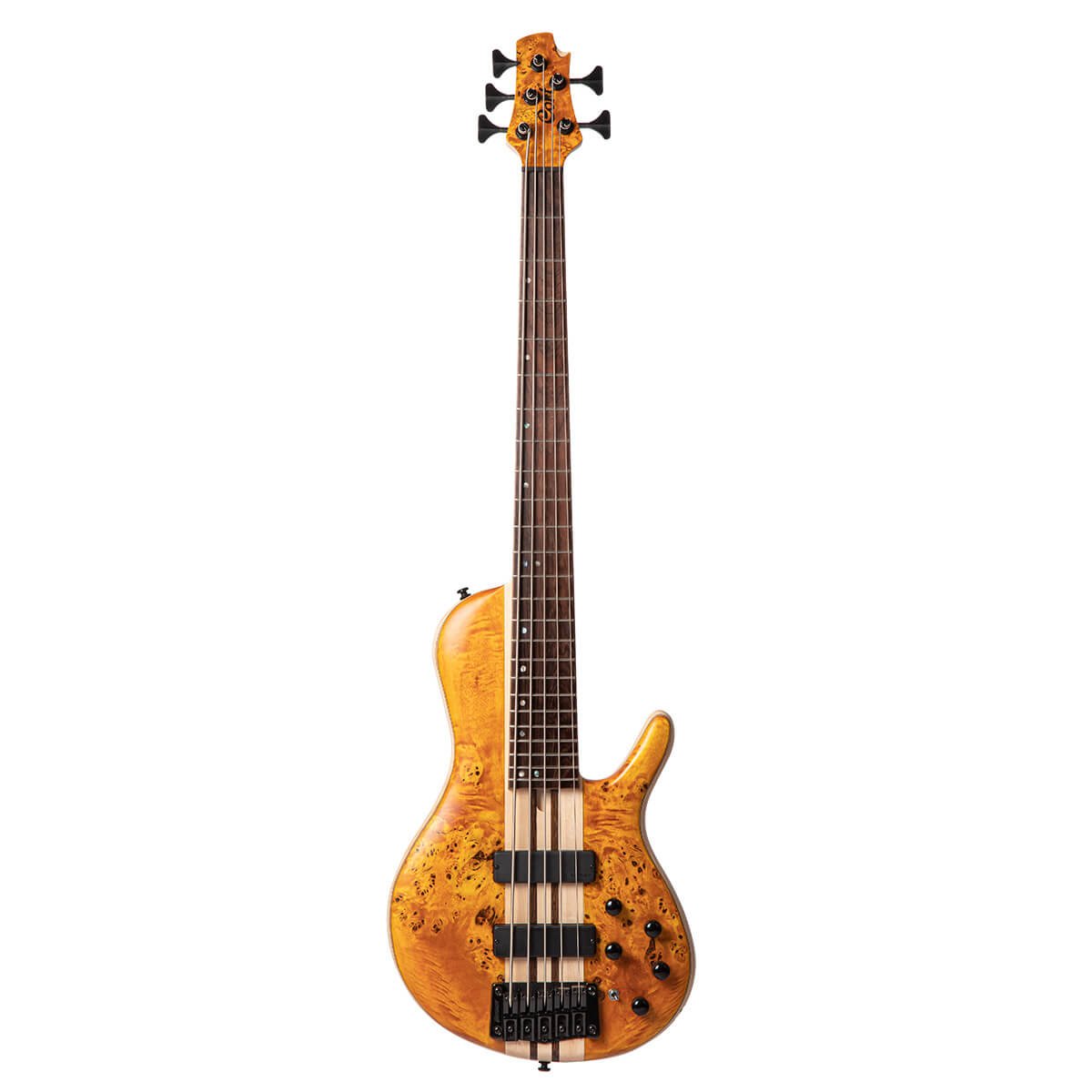 Cort A5 Plus SC, Amber Open Pore w/case Bass Guitar - Richards Guitars Of Stratford Upon Avon