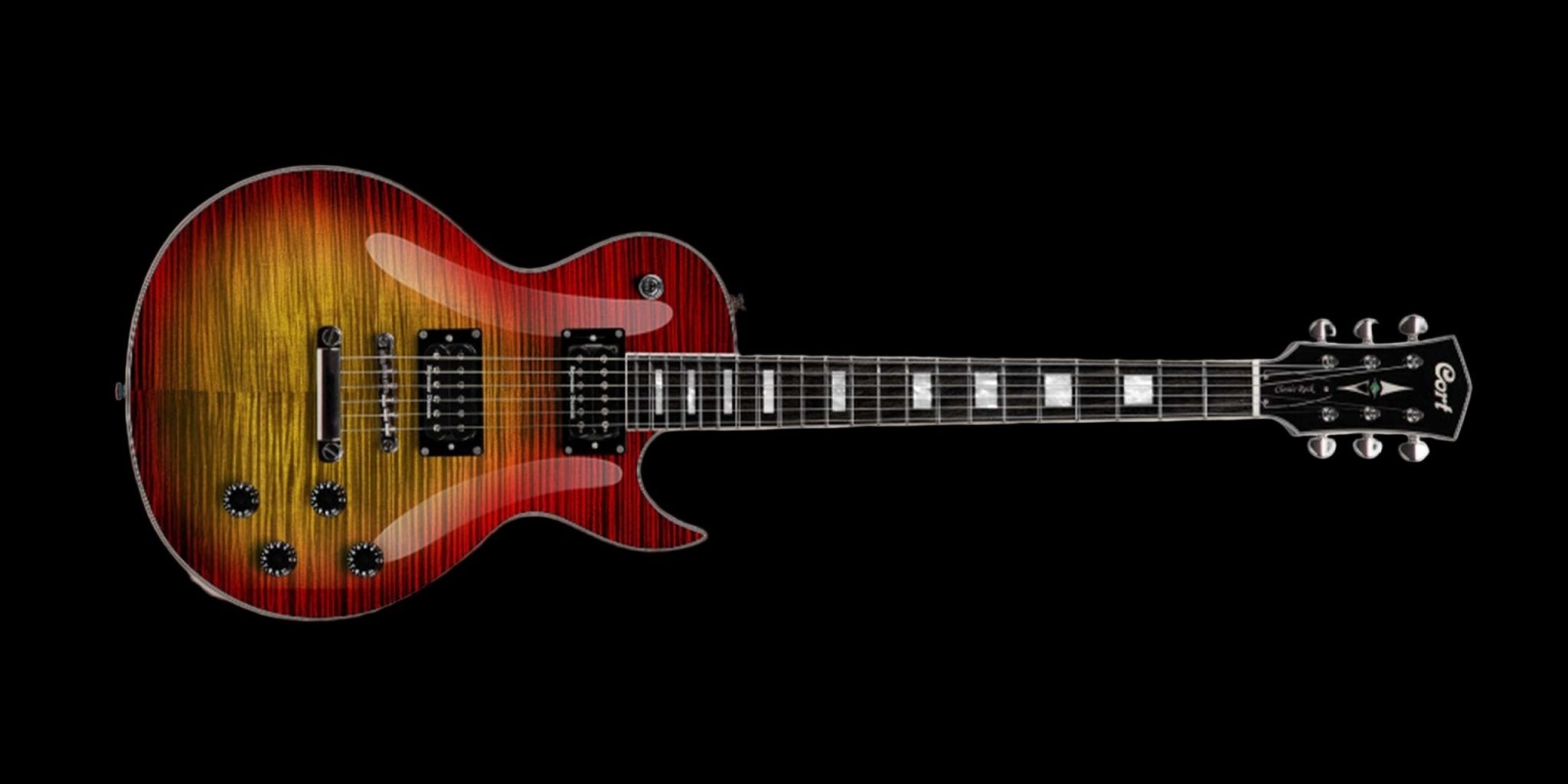Cort CR300 Deluxe Flaming Burst - Richards Guitars Of Stratford Upon Avon