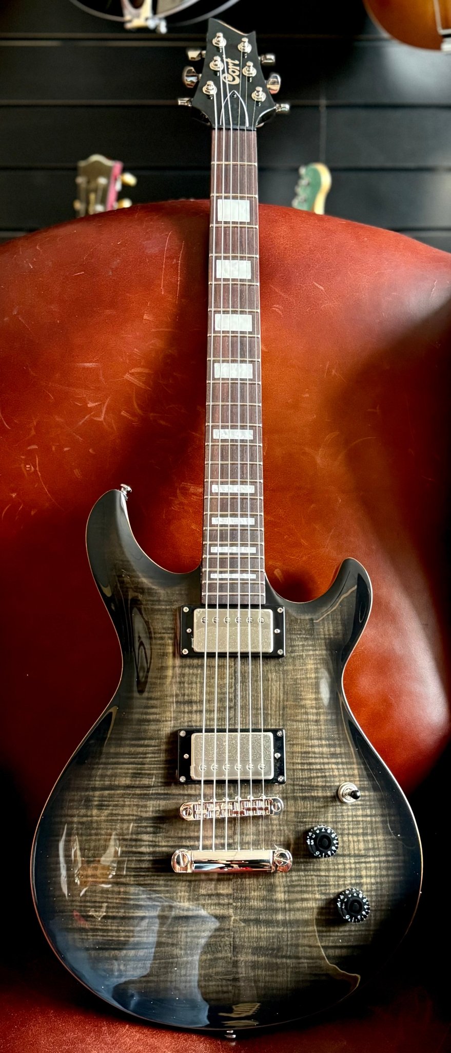 Cort M600TBB Trans Black Burst. Awesome Set Neck Electric Guitar For PRS Lovers. Top Recommendation. - Richards Guitars Of Stratford Upon Avon