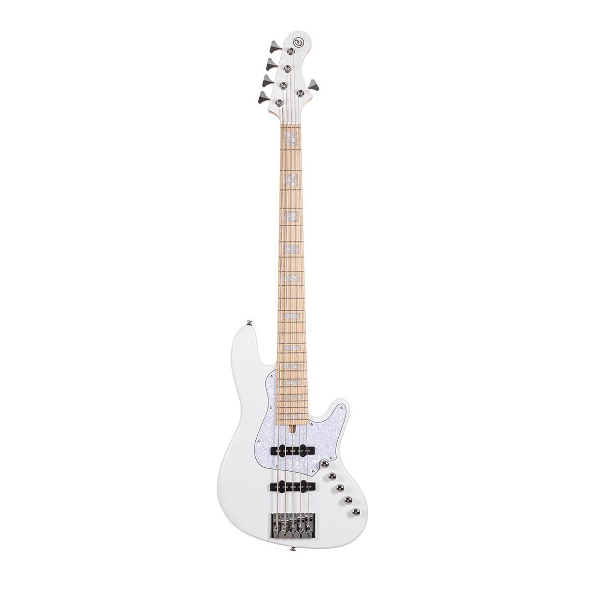 Cort NJS 5, White w/case Bass Guitar - Richards Guitars Of Stratford Upon Avon