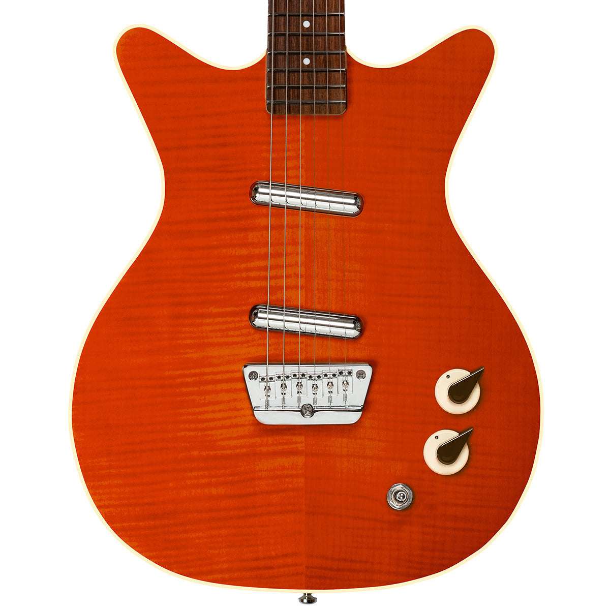Danelectro '59 Divine Electric Guitar ~ Flame Maple - Richards Guitars Of Stratford Upon Avon