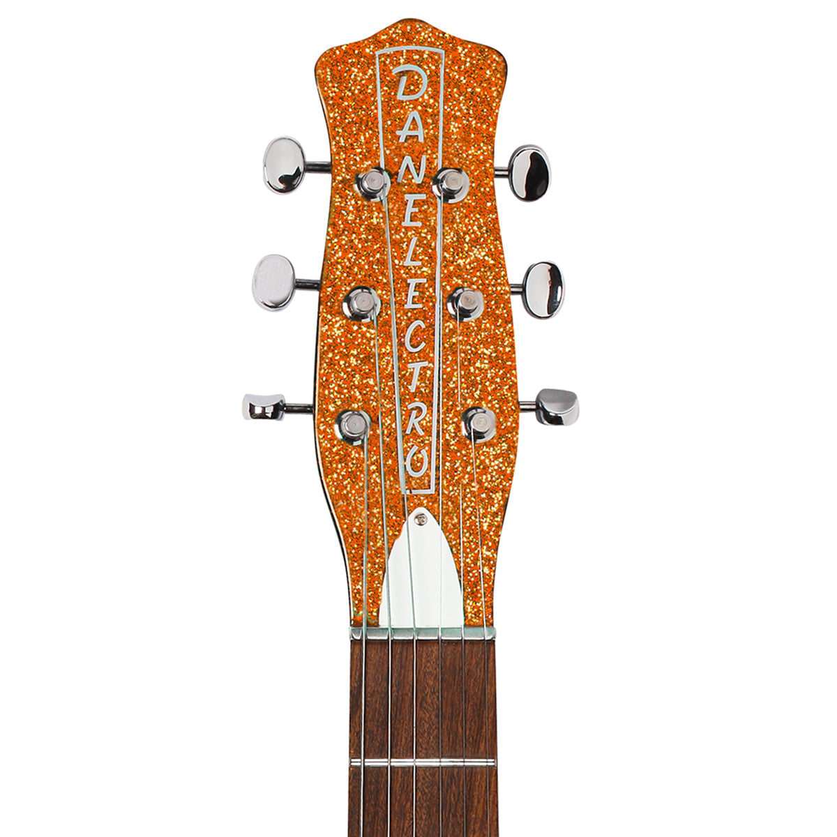 Danelectro '59M NOS Electric Guitar ~ Orange Metal Flake - Richards Guitars Of Stratford Upon Avon