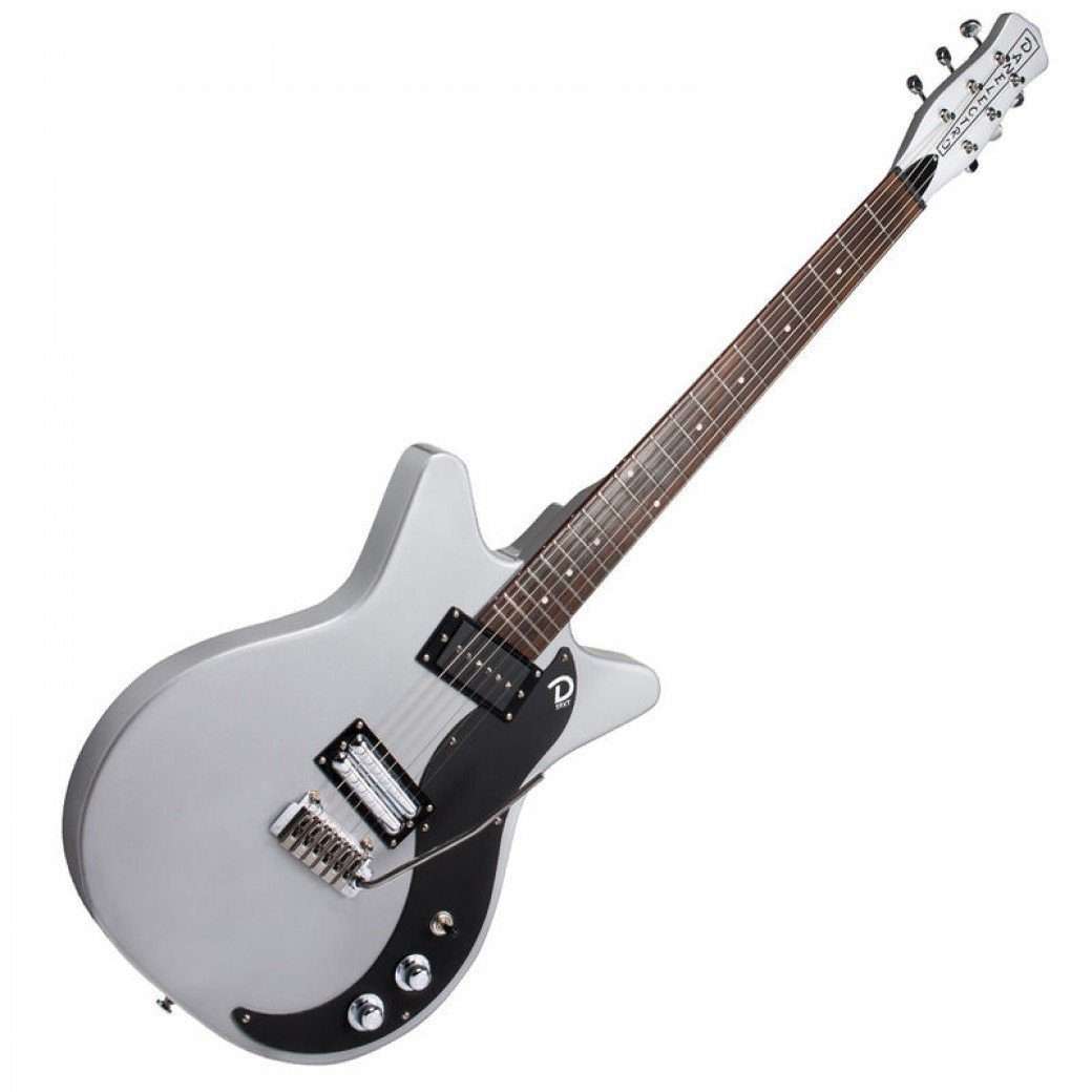 Danelectro 59XT Guitar with Vibrato ~ Silver - Richards Guitars Of Stratford Upon Avon