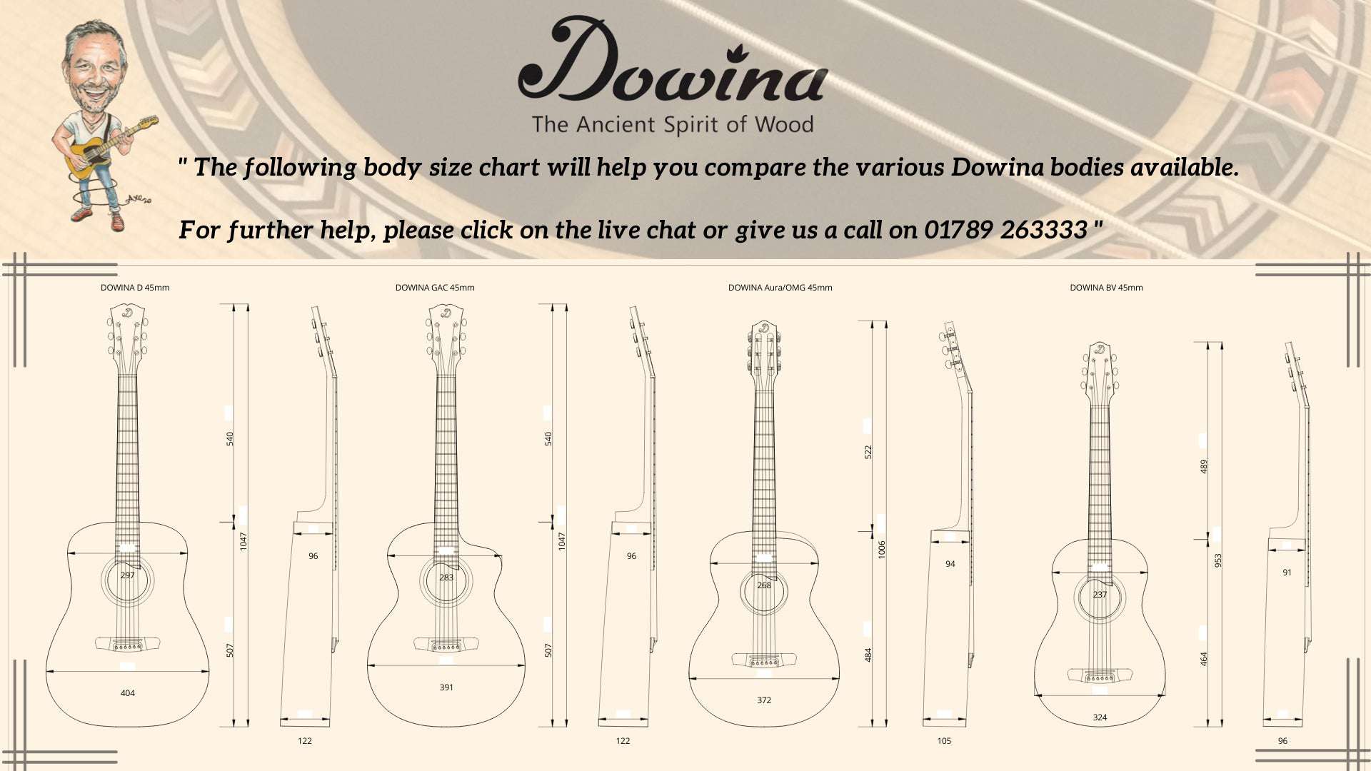 Dowina PADAUK GAC Deluxe (Torrified Swiss Moon Spruce) - Richards Guitars Of Stratford Upon Avon