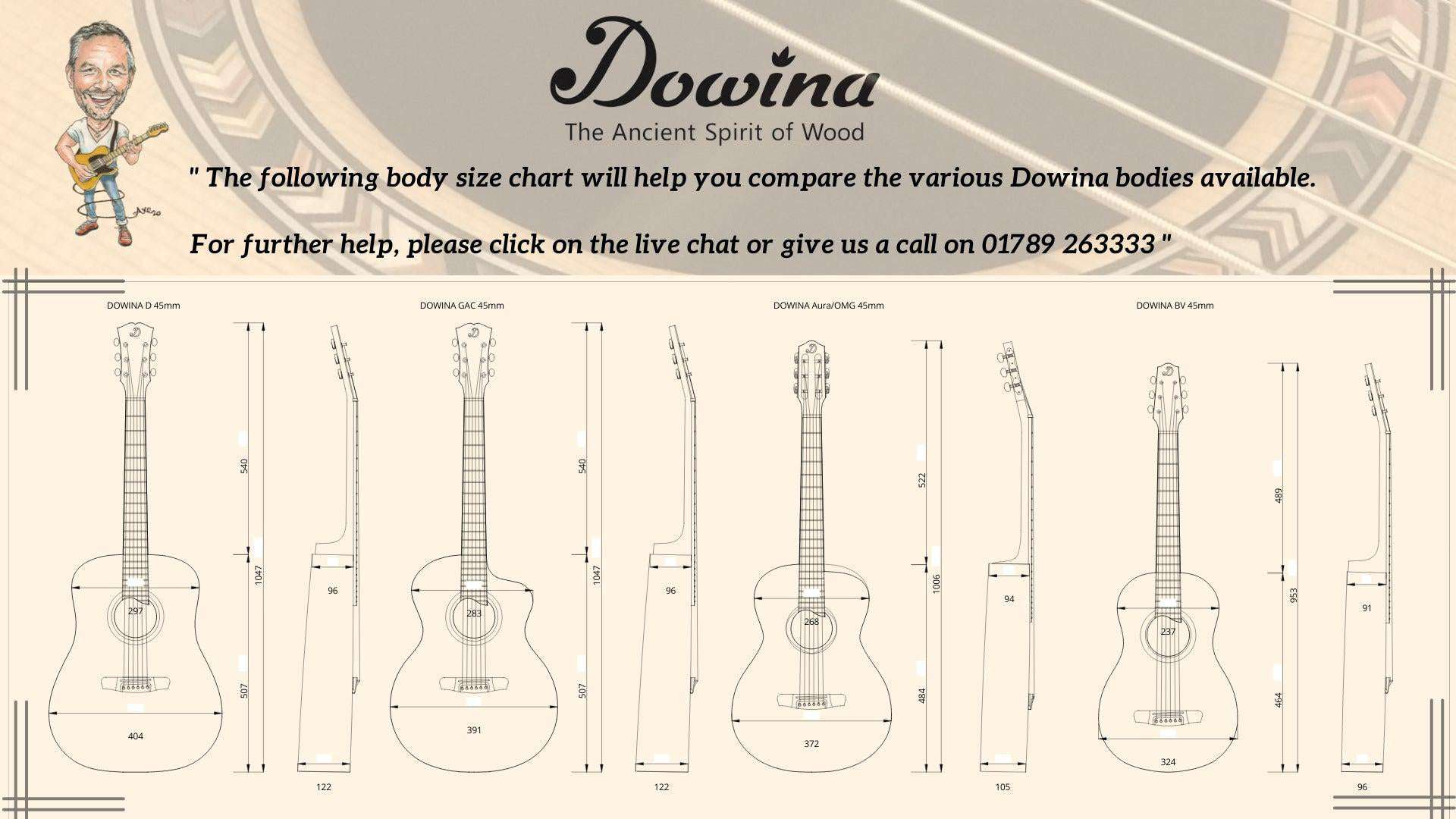 Dowina Rosewood OMG. OM Body Acoustic Guitar - Richards Guitars Of Stratford Upon Avon