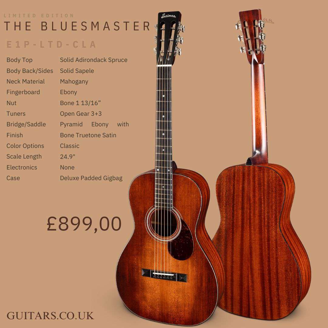Eastman E1P Classic. Awesome Quality All Solid Parlor Guitar - Richards Guitars Of Stratford Upon Avon