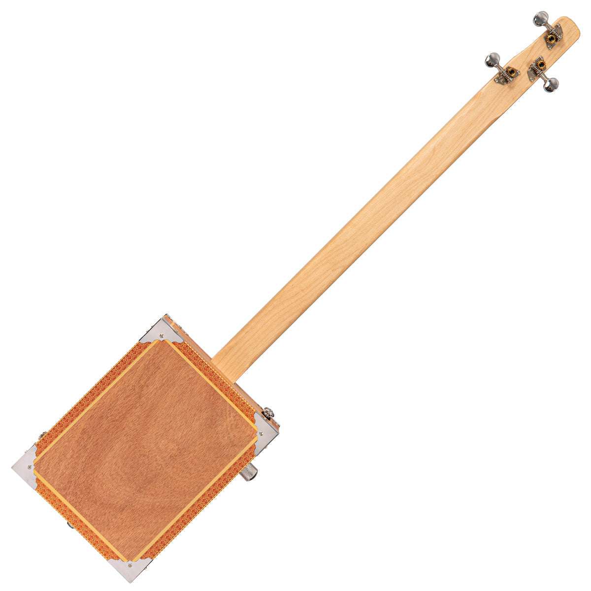 Lace Cigar Box Electric Guitar ~ 3 String ~ Dead Is Alive - Richards Guitars Of Stratford Upon Avon
