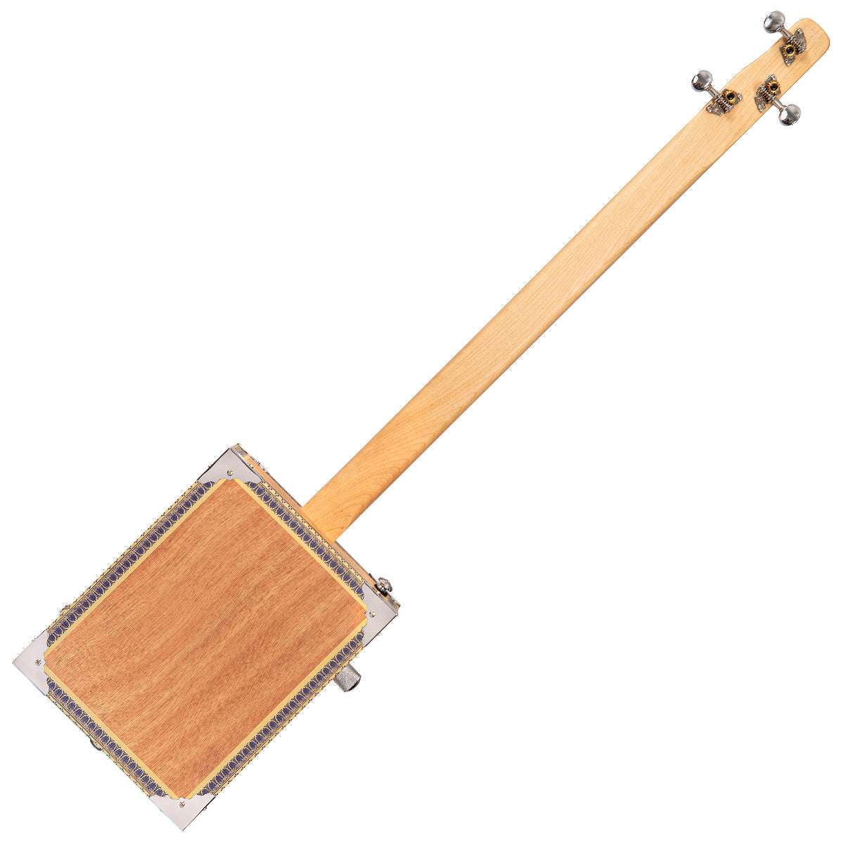 Lace Cigar Box Electric Guitar ~ 3 String ~ Royalty - Richards Guitars Of Stratford Upon Avon