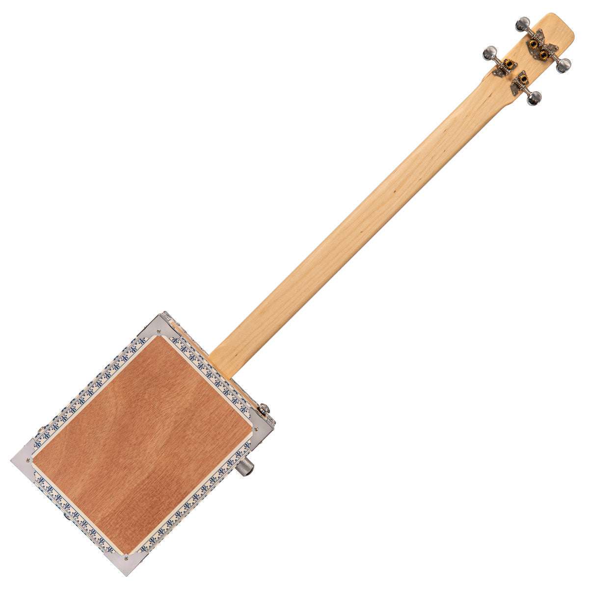 Lace Cigar Box Electric Guitar ~ 4 String ~ Buffalo Bill - Richards Guitars Of Stratford Upon Avon