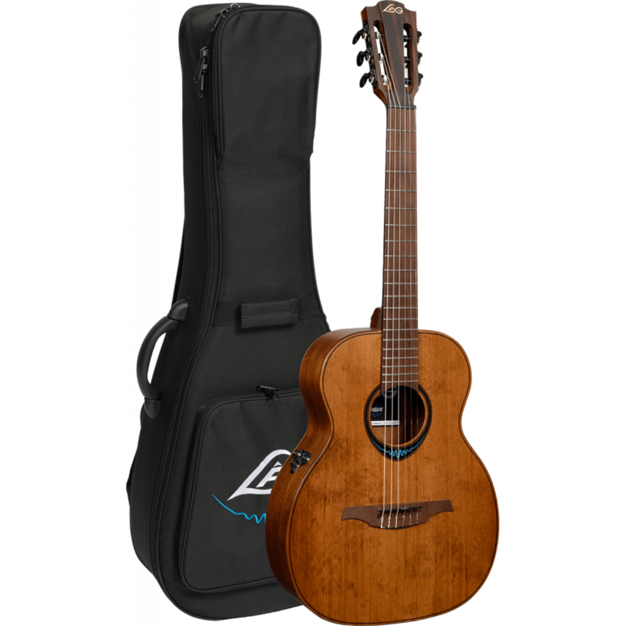 LAG Bluewave Travel TNBW1TE - BRW Nylon Smart Travel Electro - Richards Guitars Of Stratford Upon Avon