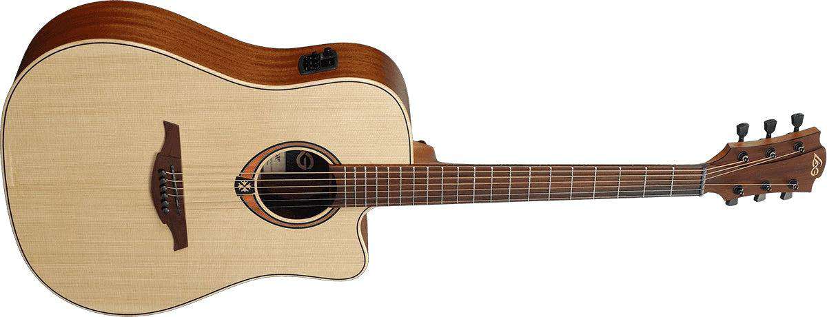 LAG T70DCE DREADNOUGHT CUTAWAY ELECTRO - Richards Guitars Of Stratford Upon Avon