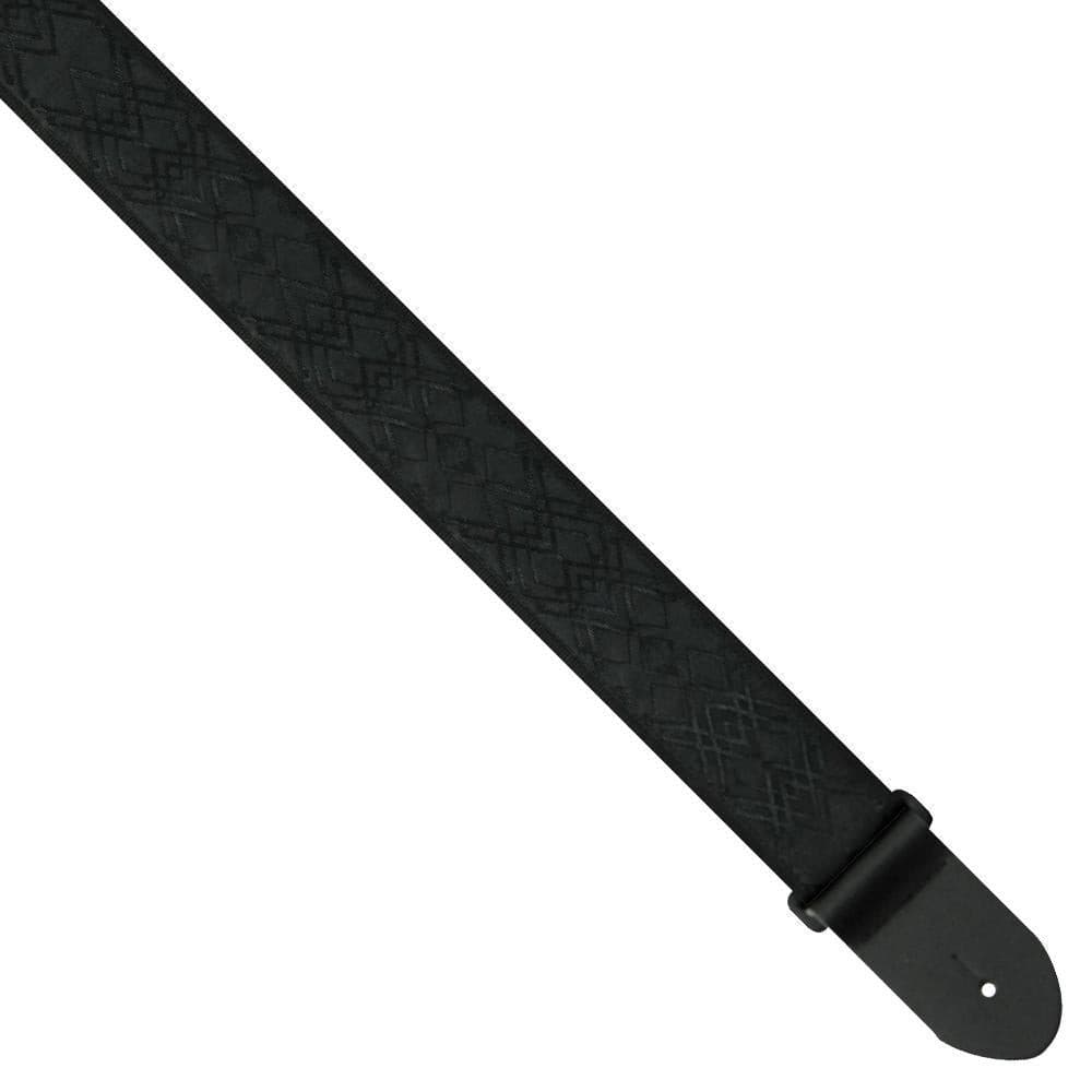 Perri's Jacquard Guitar Strap ~ Black - Richards Guitars Of Stratford Upon Avon