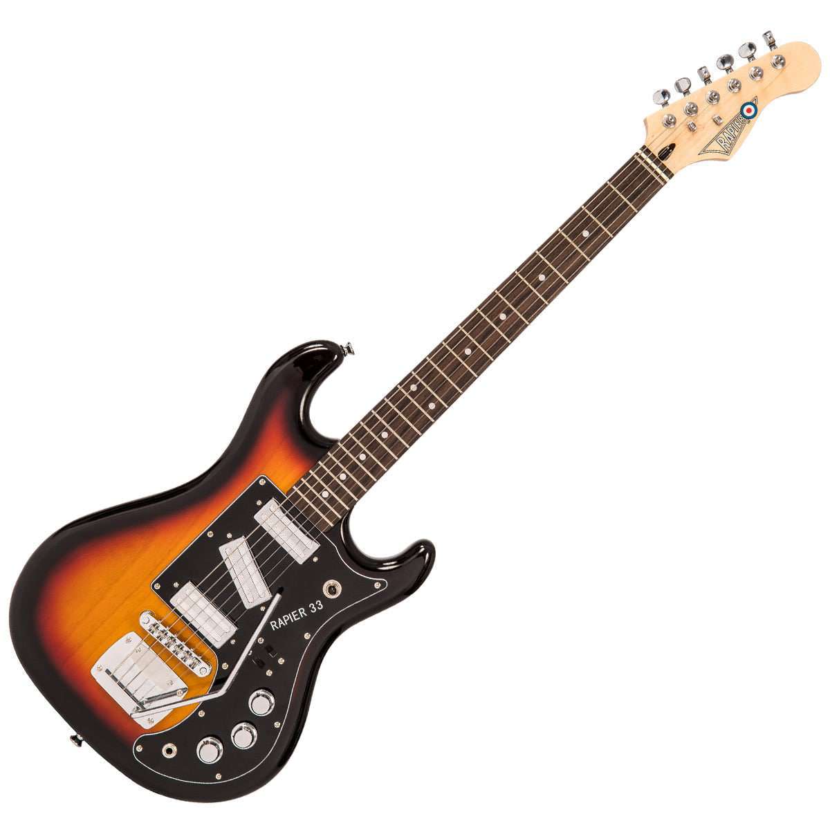 Rapier 33 Electric Guitar ~ 3 Tone Sunburst - Richards Guitars Of Stratford Upon Avon