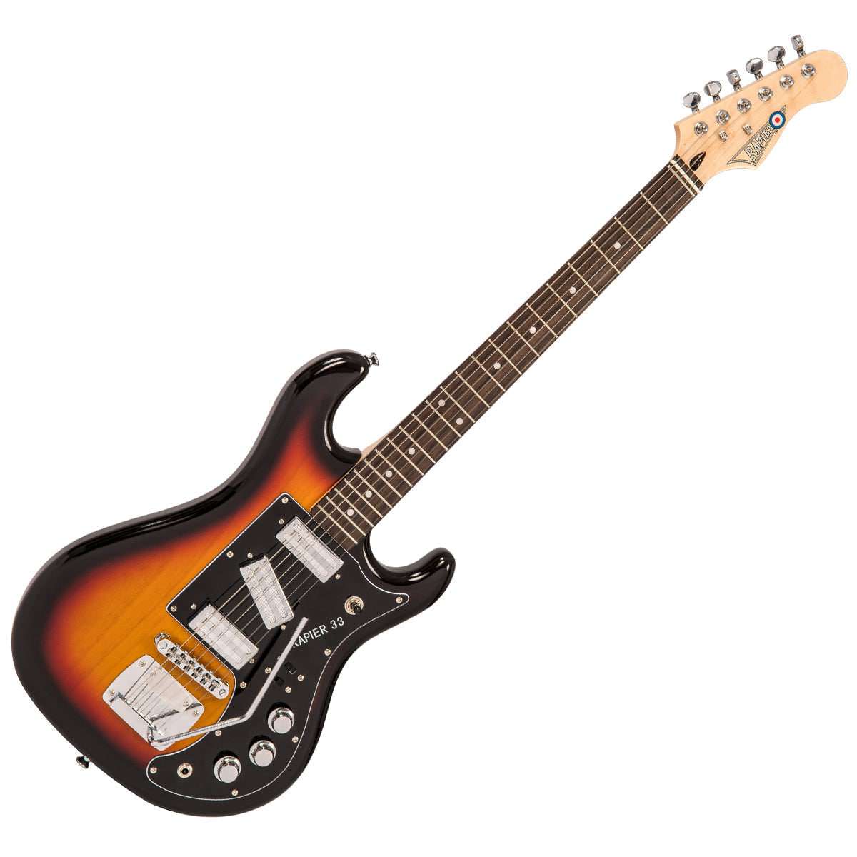 Rapier 33 Electric Guitar ~ 3 Tone Sunburst - Richards Guitars Of Stratford Upon Avon