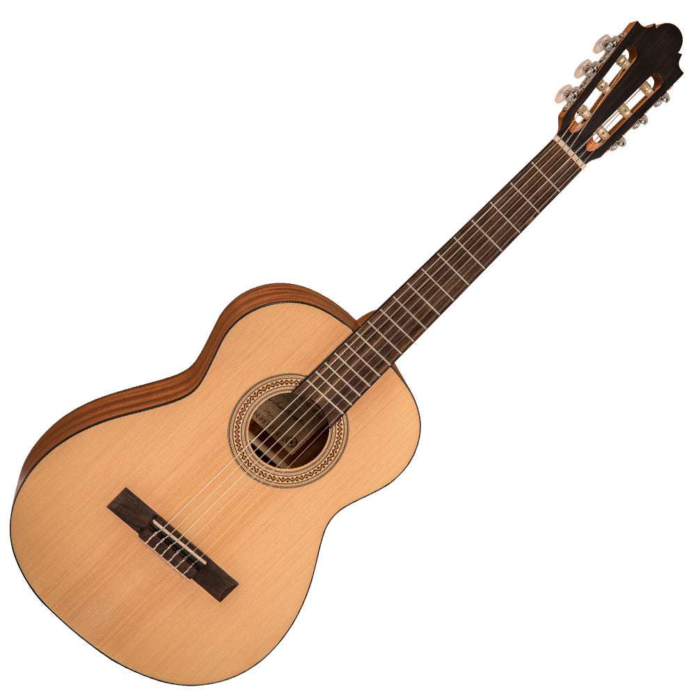 Santos Martinez Principante 3/4 Size Classic Guitar ~ Natural Open Pore - Richards Guitars Of Stratford Upon Avon