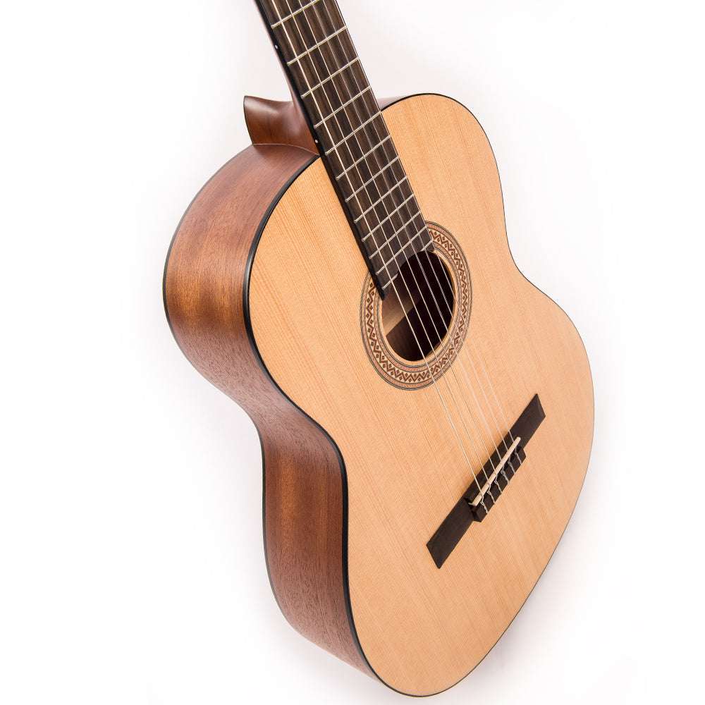 Santos Martinez Principante 4/4 Size Classic Guitar ~ Natural Open Pore - Richards Guitars Of Stratford Upon Avon