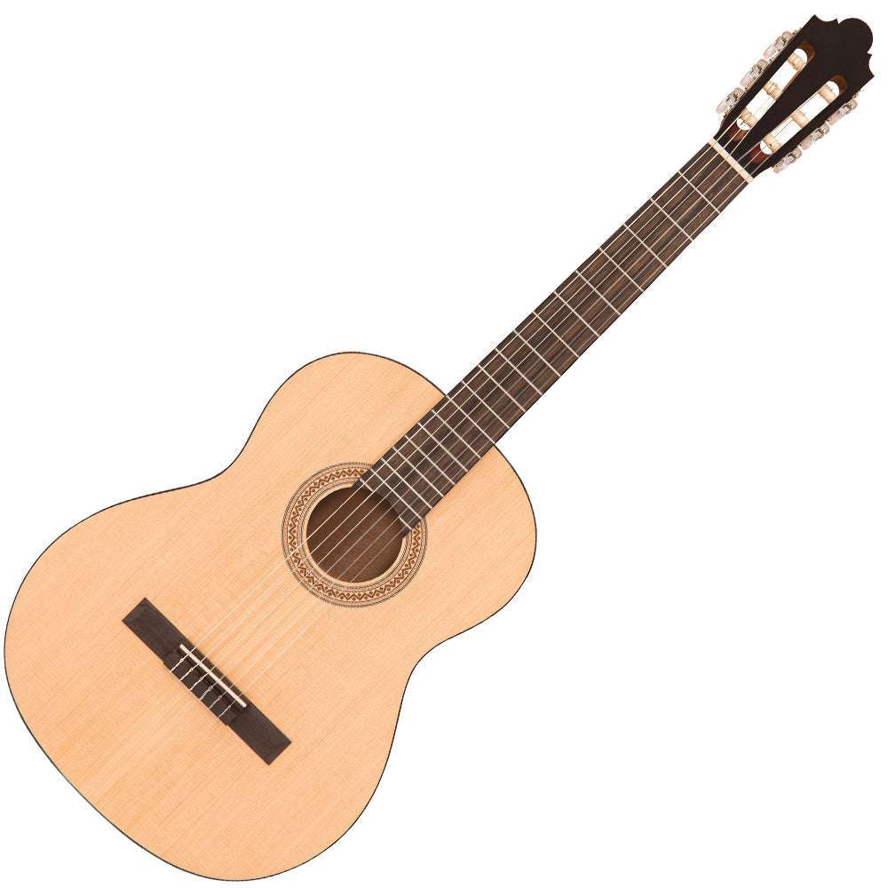 Santos Martinez Principante 4/4 Size Classic Guitar ~ Natural Open Pore - Richards Guitars Of Stratford Upon Avon