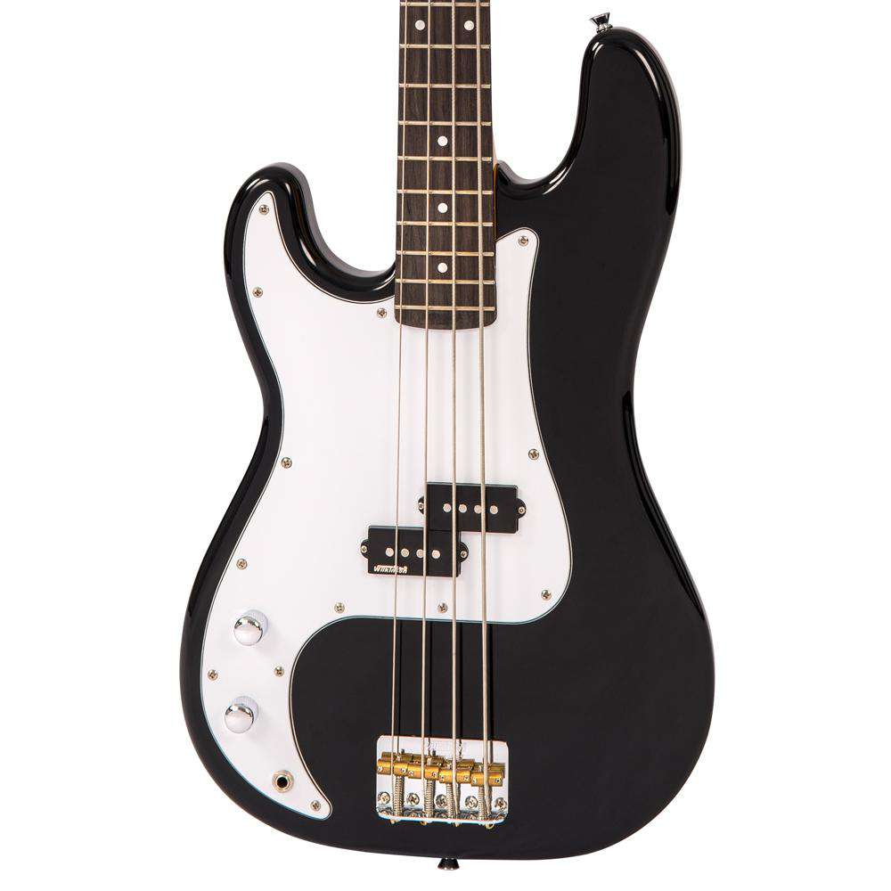 Vintage V4 Reissued Bass ~ Boulevard Black ~ Left Hand - Richards Guitars Of Stratford Upon Avon