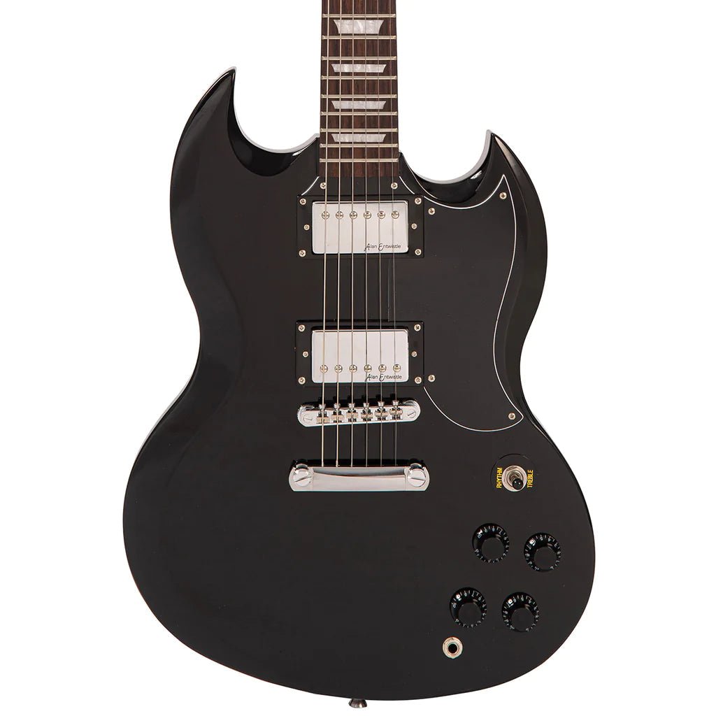 Vintage V69 Coaster Series Electric Guitar Pack ~ Gloss Black - Richards Guitars Of Stratford Upon Avon
