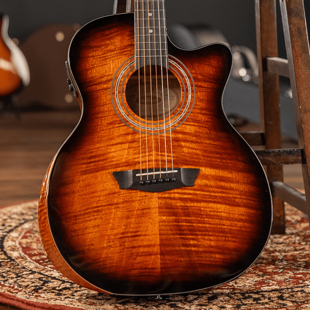 Washburm Comfort WCG12FCE Electro Acoustic Guitar w' £225 Custom Pro Setup Package Included - Richards Guitars Of Stratford Upon Avon
