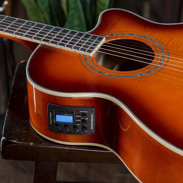 Washburn EA15 - Mini Jumbo - Ice Tea Burst Acousticc Guitar - Richards Guitars Of Stratford Upon Avon
