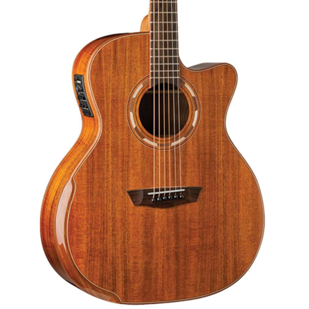 Washburn G55CE KOA w/ CASE - Grand Auditorium - Natural Electro Acoustic Guitar - Richards Guitars Of Stratford Upon Avon