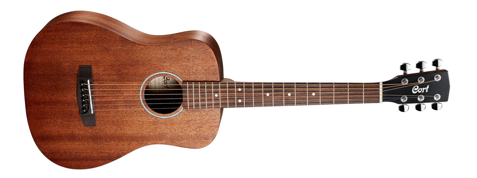 Cort AD MinI Mahogany with Bag Open Pore, Acoustic Guitar à vendre chez Richards Guitars.