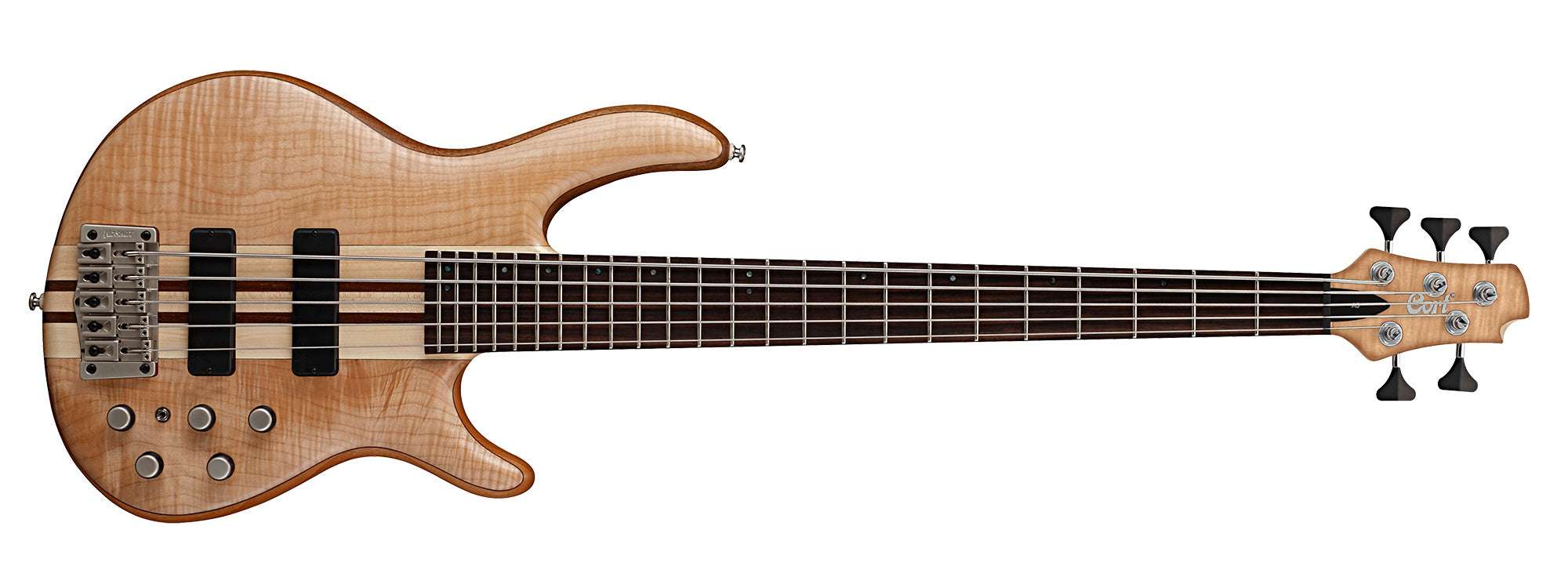 Cort Artisan A5 Plus FMMH Open Pore Natural, Guitare Basse à vendre chez Richards Guitars.