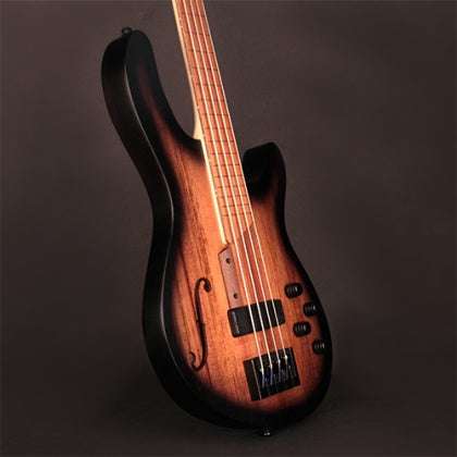 Cort Artisan B4 FL MHPZ Open Pore Trans Black Burst, Guitare Basse à vendre chez Richards Guitars.