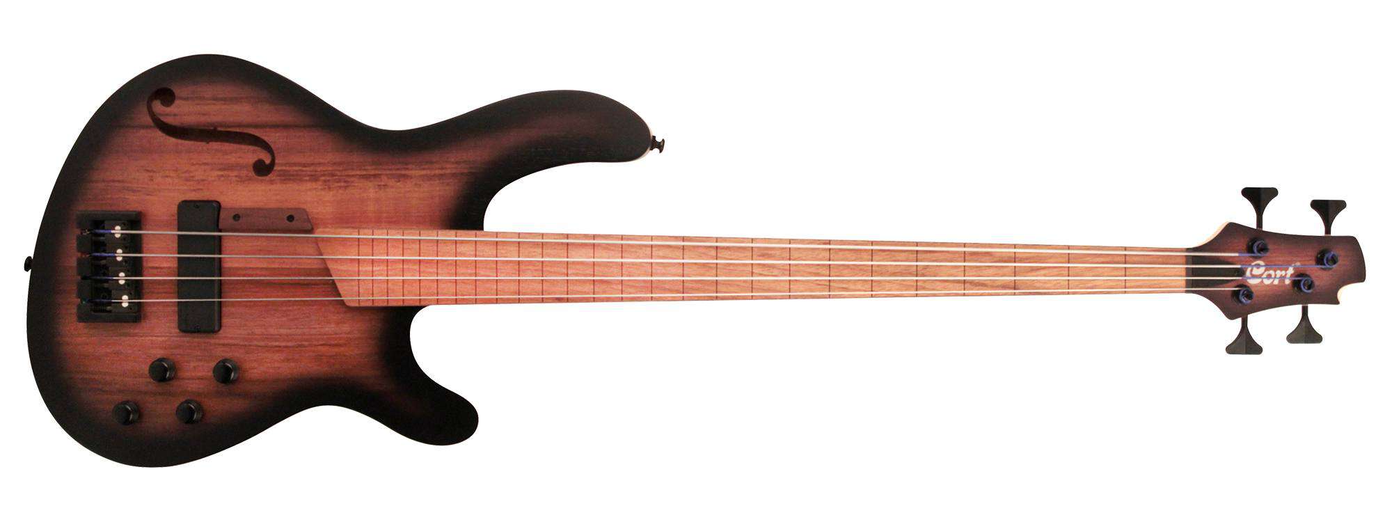 Cort Artisan B4 FL MHPZ Open Pore Trans Black Burst, Guitare Basse à vendre chez Richards Guitars.