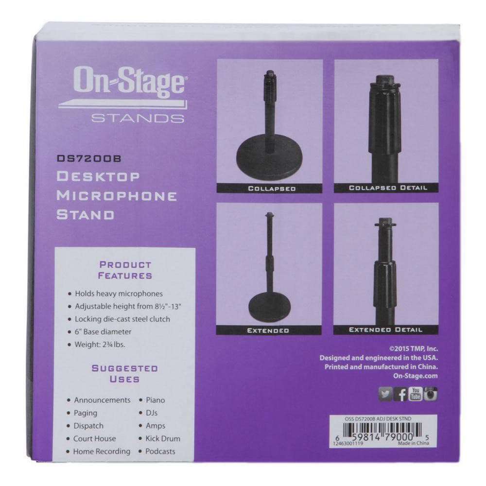 On-Stage Desktop Microphone Stand, for sale at Richards Guitars.