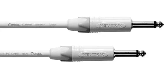 Cordial Snow Series Guitar Cables - Richards Guitars Of Stratford Upon Avon