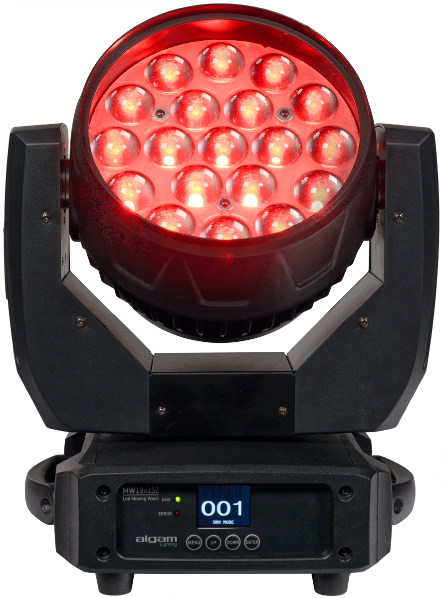19 PCS*15W 4IN1 LED MOVING HEAD ZOOM LIGHT (WITH RING CONTROL) - Richards Guitars Of Stratford Upon Avon