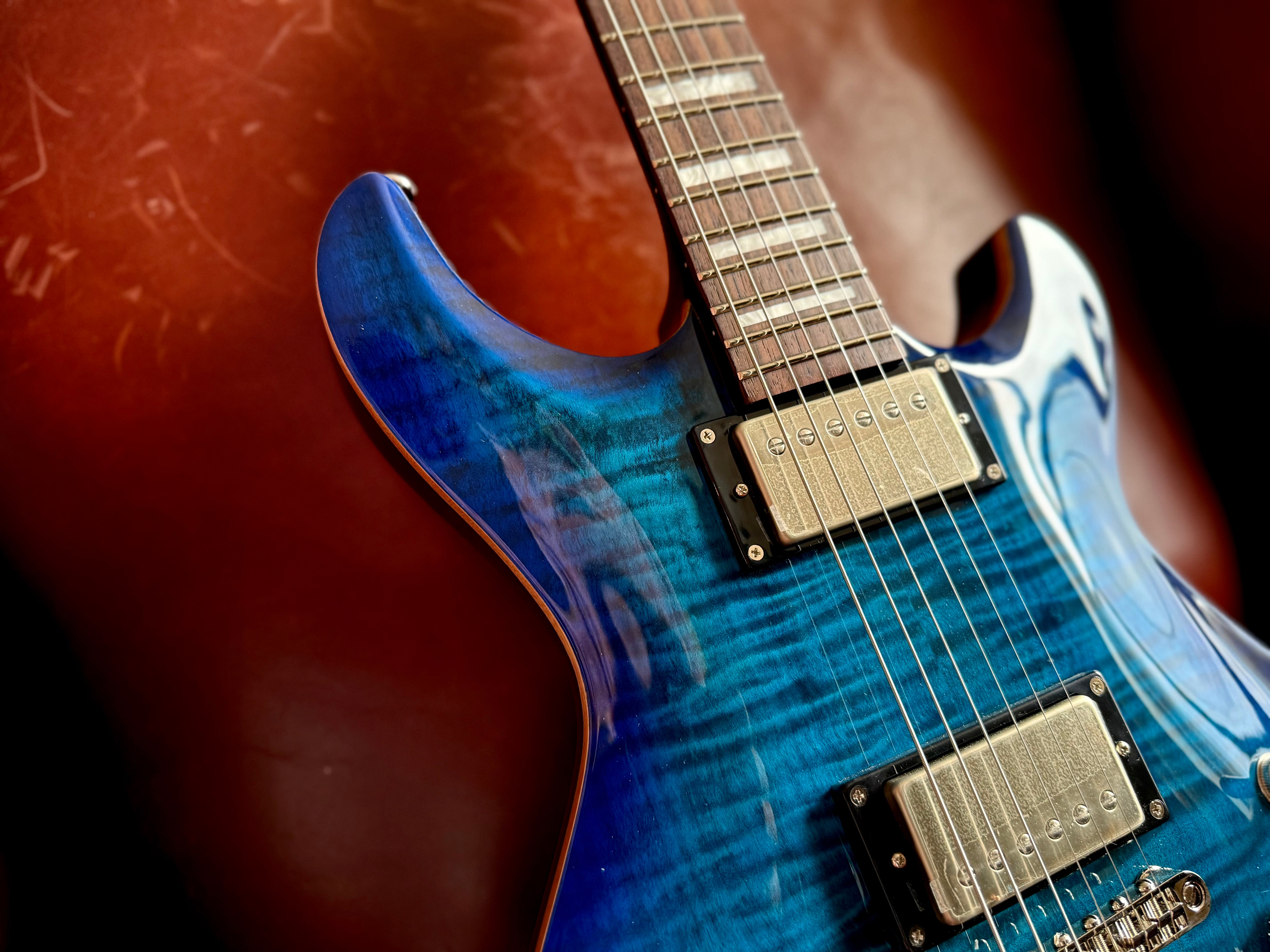 Cort M600BB Blue Burst.  Awesome Set Neck Electric Guitar For PRS Lovers. Top Recommendation.
