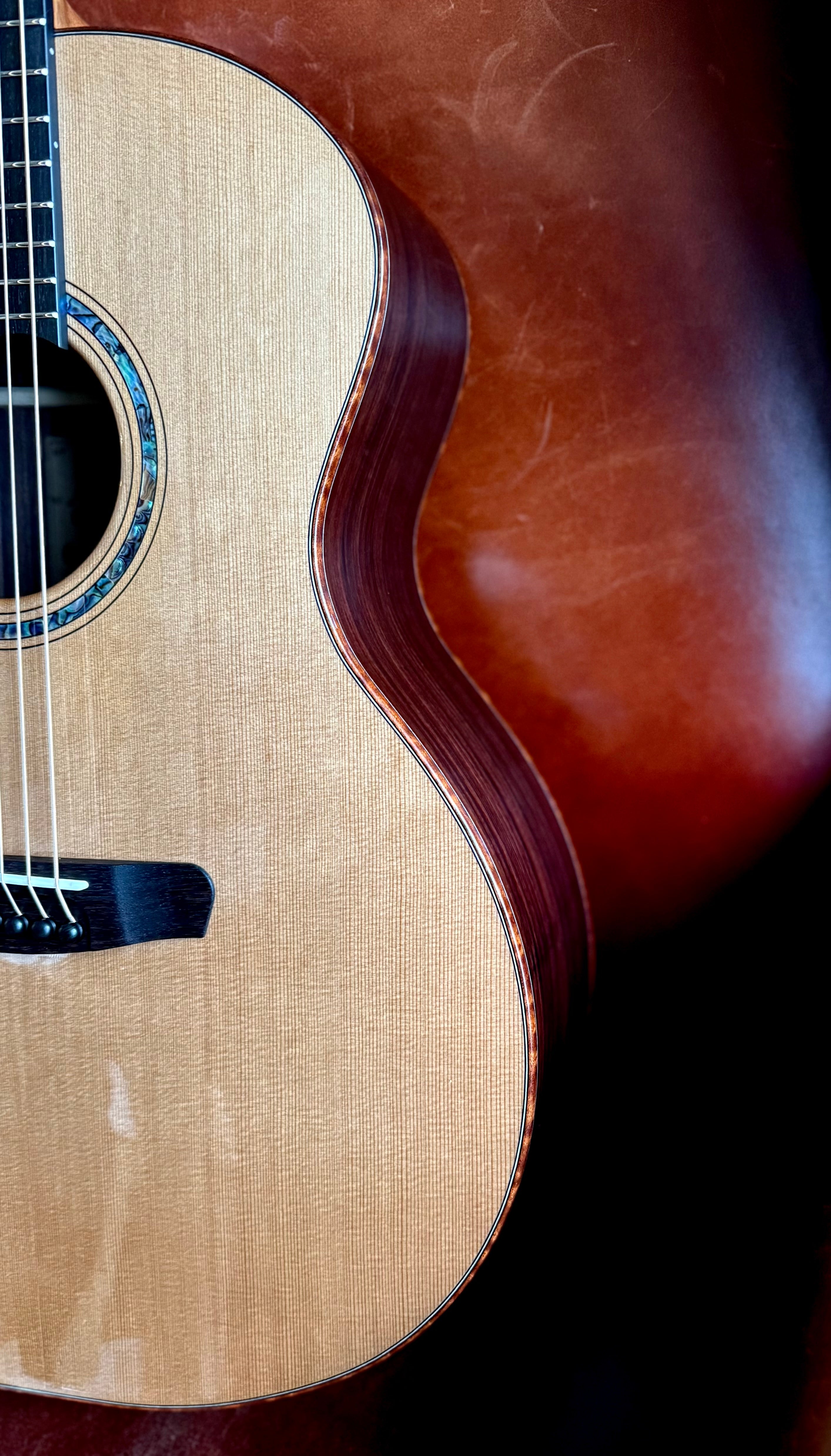 Dowina RoNY New York Rosewood GAC Custom Cedar Top Left Handed.  Boutique Guitars At Their Finest!