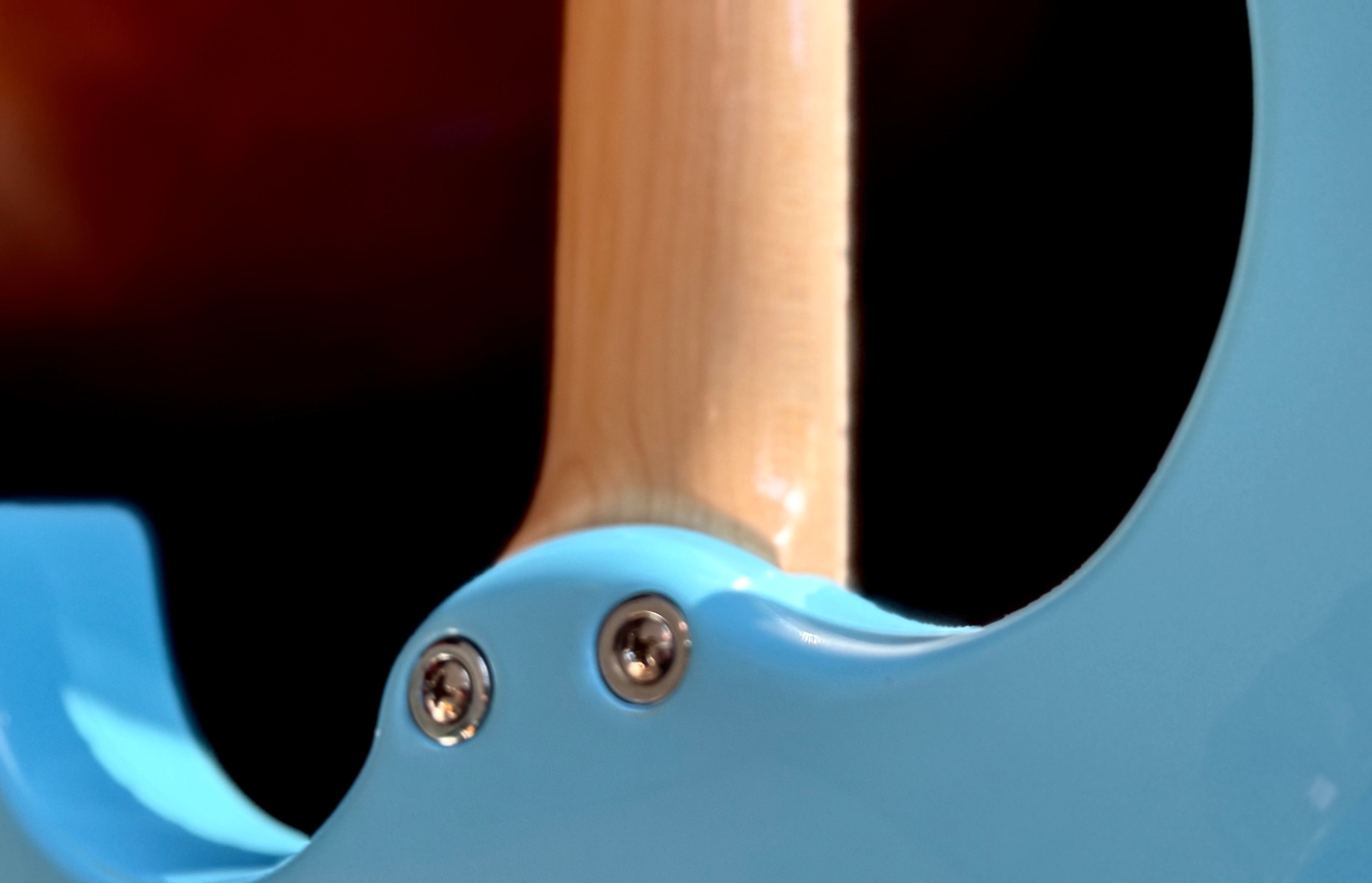 Vintage V6M24 ReIssued Electric Guitar ~ Laguna Blue, Electric Guitar for sale at Richards Guitars.