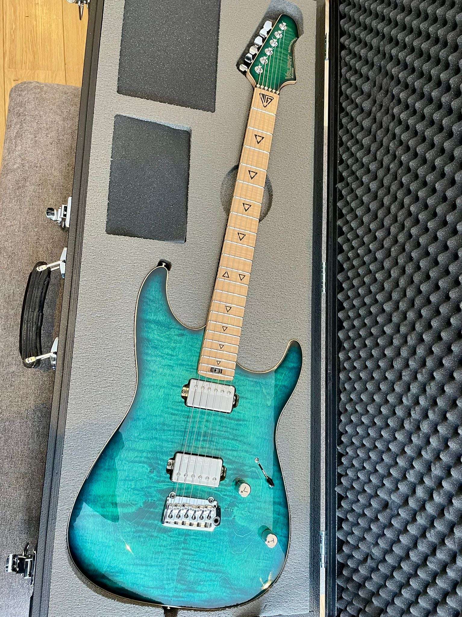 Valiant Soothsayer Malachite Alchemist Custom, Electric Guitar for sale at Richards Guitars.