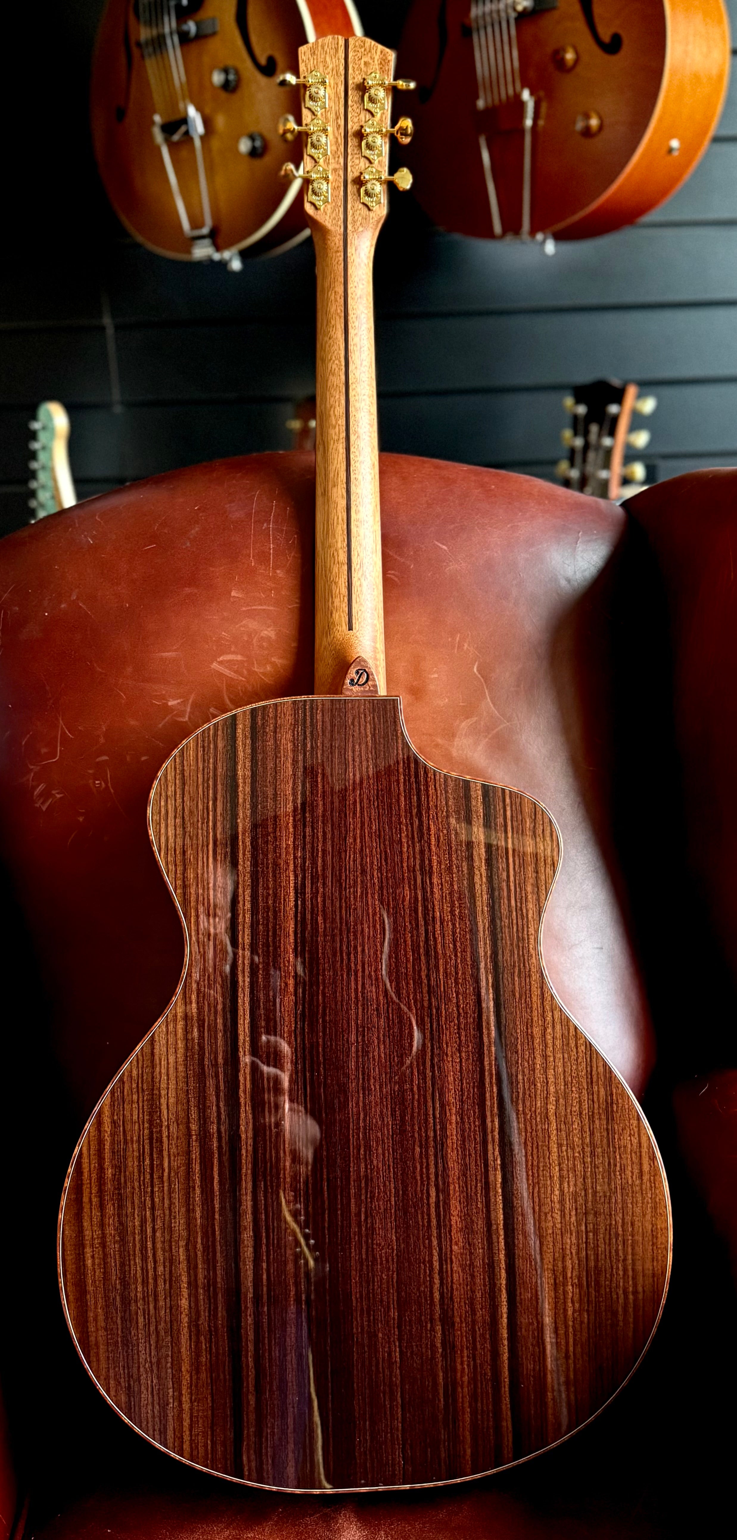 Dowina RoNY New York Rosewood GAC Custom Cedar Top Left Handed.  Boutique Guitars At Their Finest!