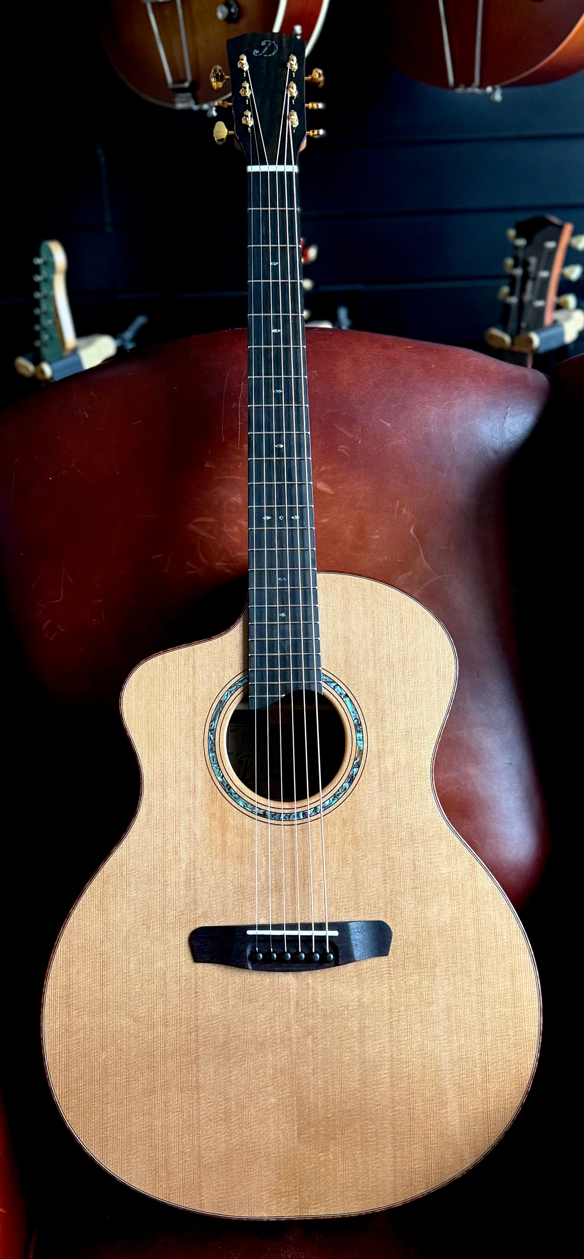 Dowina RoNY New York Rosewood GAC Custom Cedar Top Left Handed.  Boutique Guitars At Their Finest!