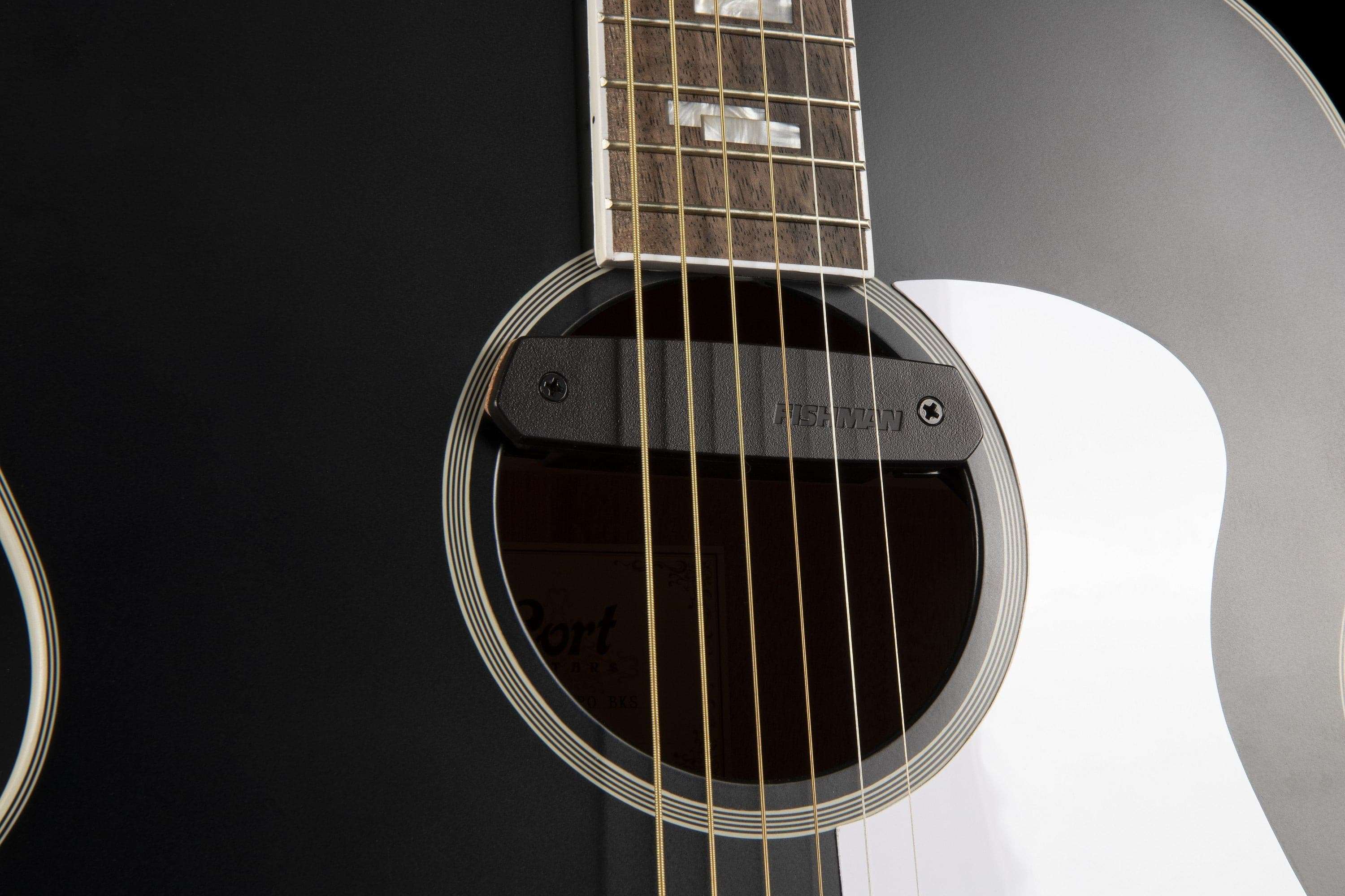 Cort CJ Retro Vintage Black Matte, Acoustic Guitar for sale at Richards Guitars.