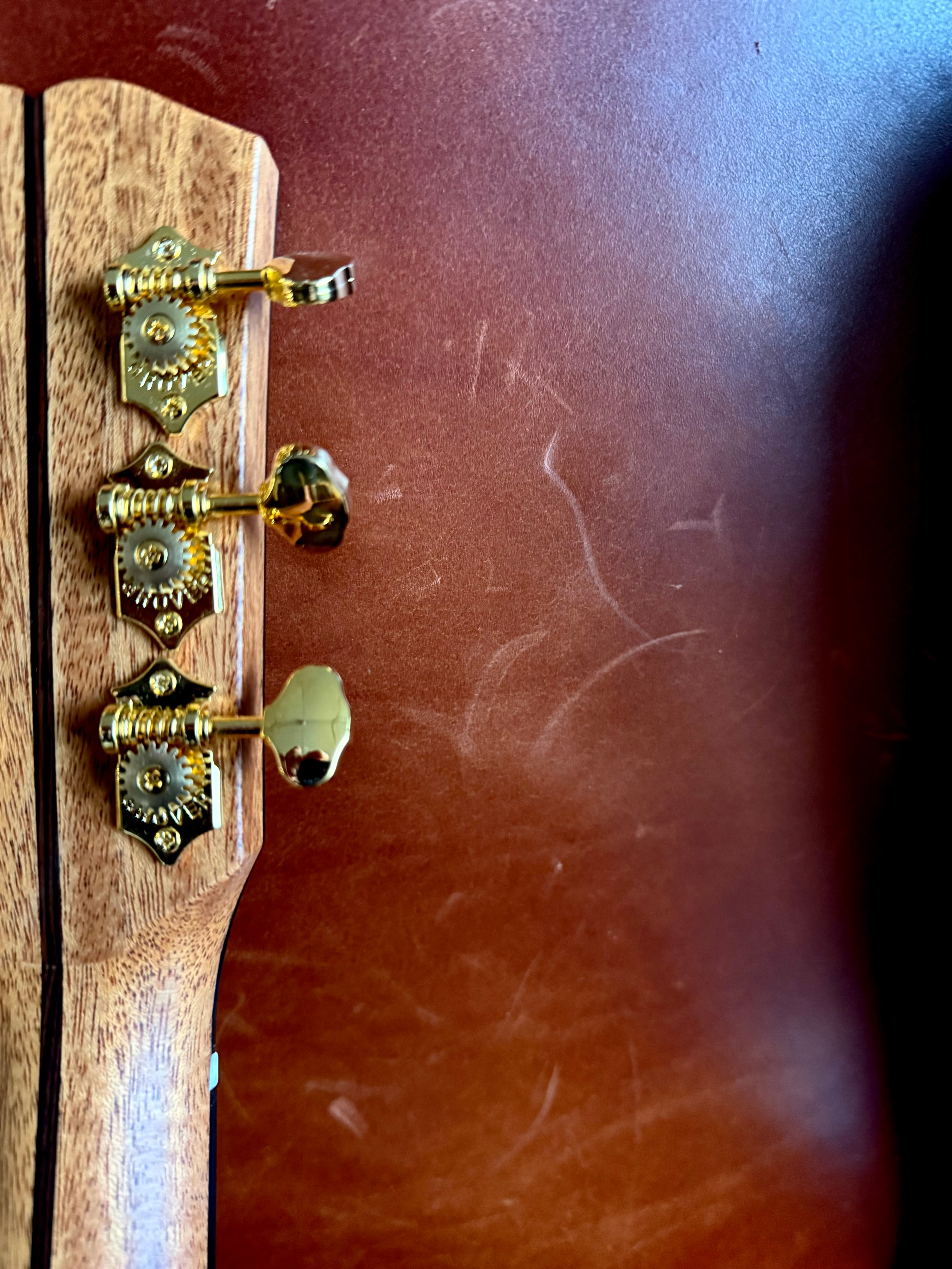 Dowina RoNY New York Rosewood GAC Custom Cedar Top Left Handed.  Boutique Guitars At Their Finest!
