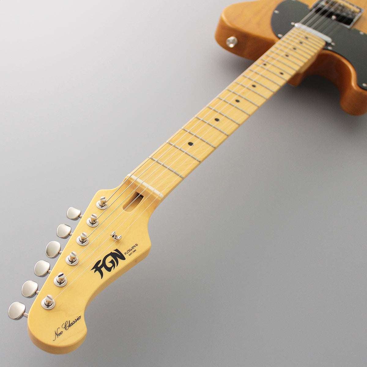 FGN Guitars Neoclassic TE 100M Ash LH Vintage Natural Left Handed, chitarra elettrica in vendita presso Richards Guitars.