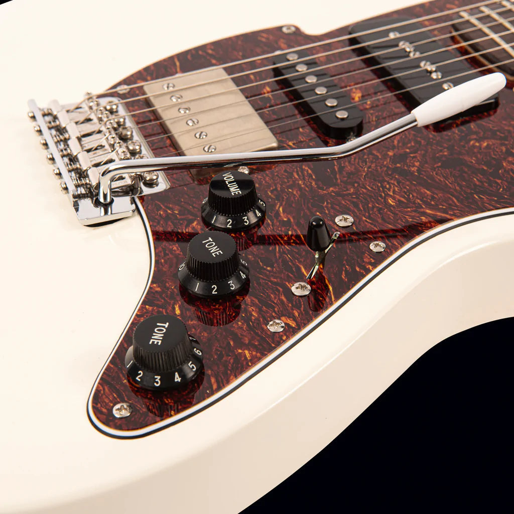 FRET KING CORONA CUSTOM GUITAR - VINTAGE WHITE (Includes Our £85 Pro Setup Free), Electric Guitar for sale at Richards Guitars.