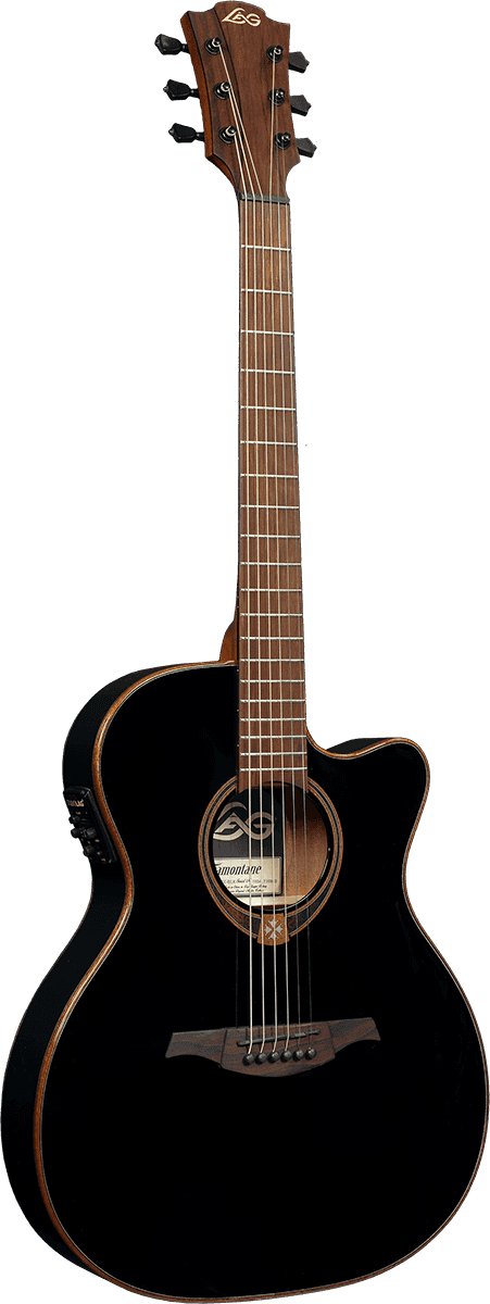 Tramontane 118 Black- Auditorium Slim Cutaway Electro