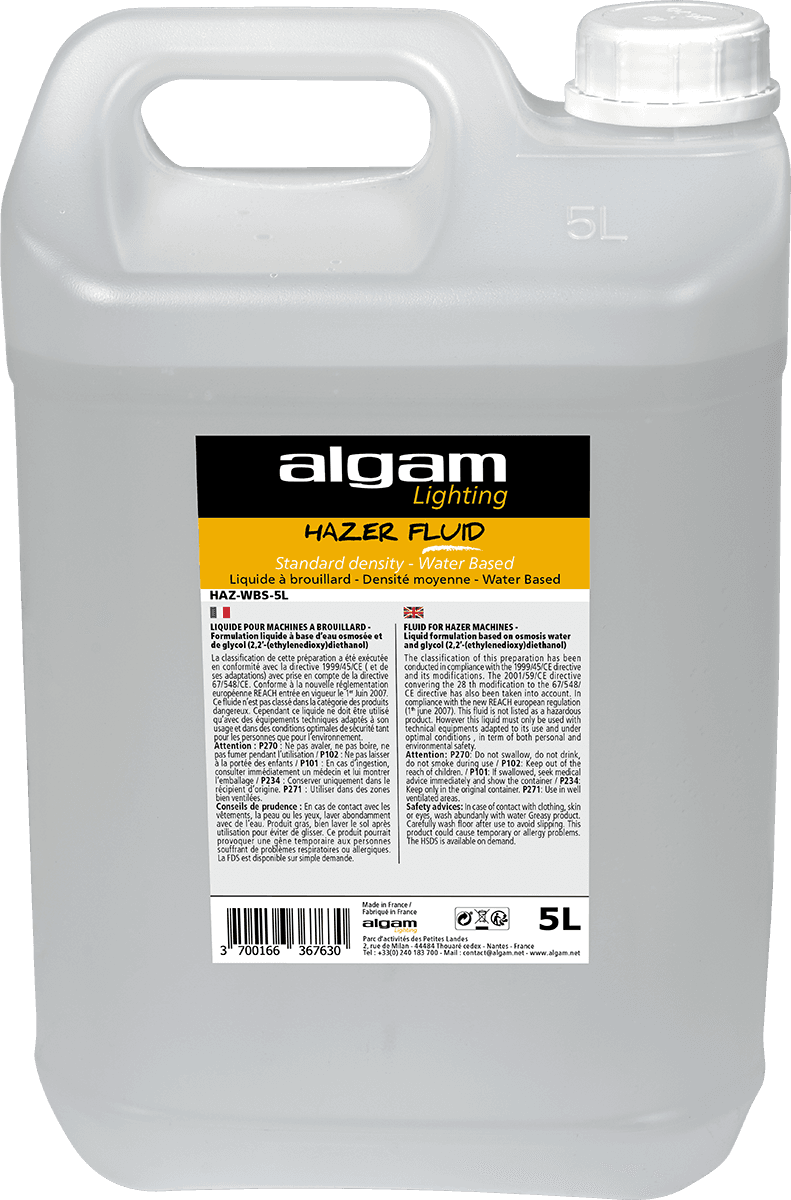 EUROSMOKE HAZER STANDARD DENSITY / WATER BASED - 5L