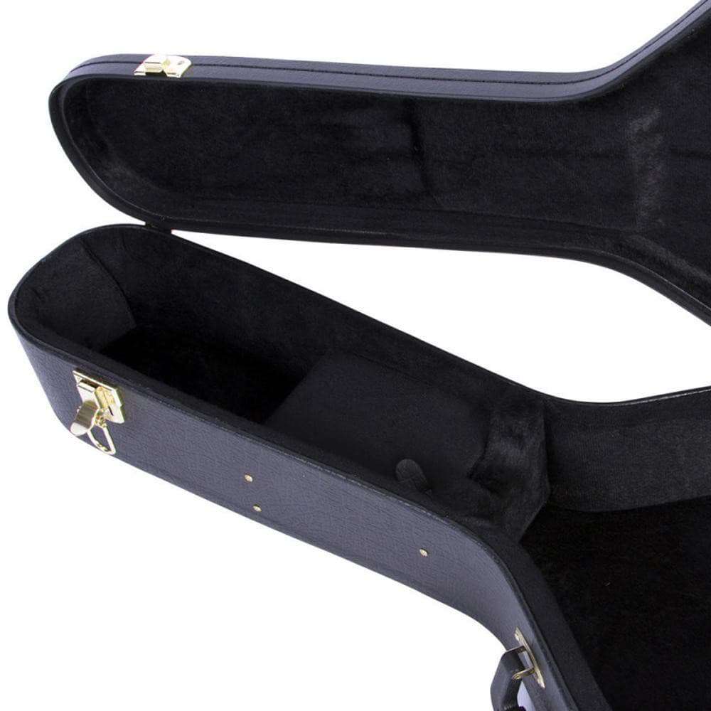 On Stage Hardshell Dreadnought Guitar Case ~ Black, Accessorio in vendita presso Richards Guitars.