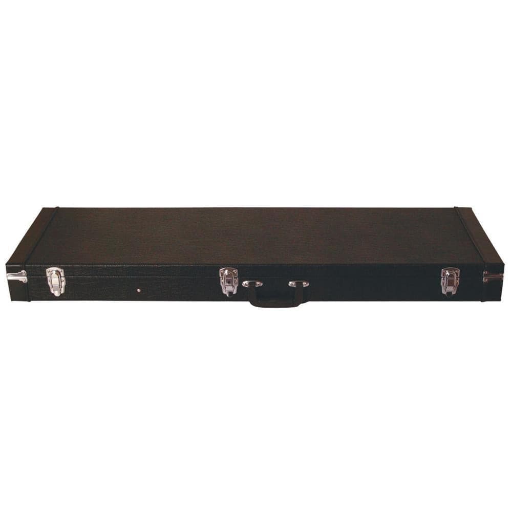 On Stage Oblong Hardshell Guitar Case - Bass - Black, Accessorio in vendita presso Richards Guitars.