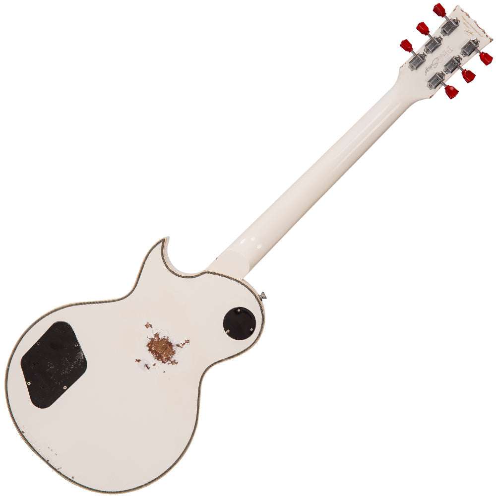IN BUILD: - Vintage V100 ProShop Unique ~ Arctic White, Electric Guitar for sale at Richards Guitars.