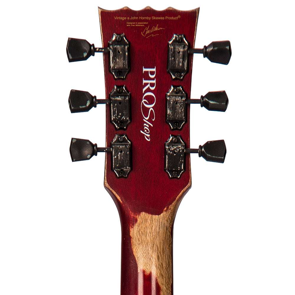 IN BUILD: - Vintage V100 ProShop Unique ~ Cherry Sunburst, Electric Guitar for sale at Richards Guitars.