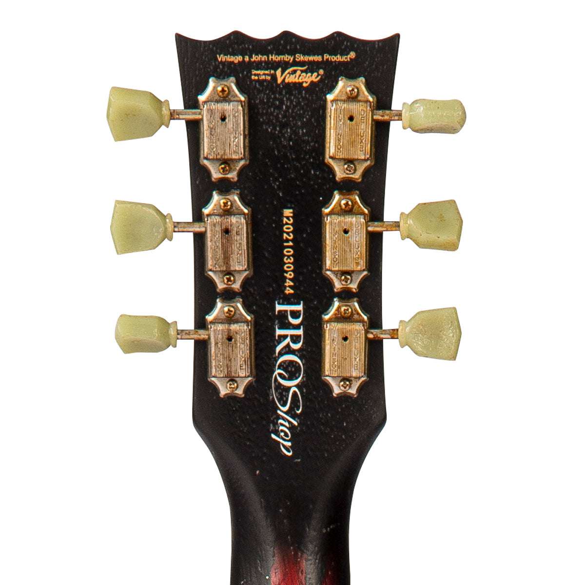 IN BUILD: - Vintage V100 ProShop Unique ~ Day of the Dead, Electric Guitar for sale at Richards Guitars.